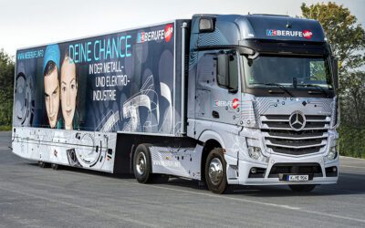 M+E InfoTruck mit Schmidtsche Schack und Glinicke – Infos über freie Ausbildungsplätze
