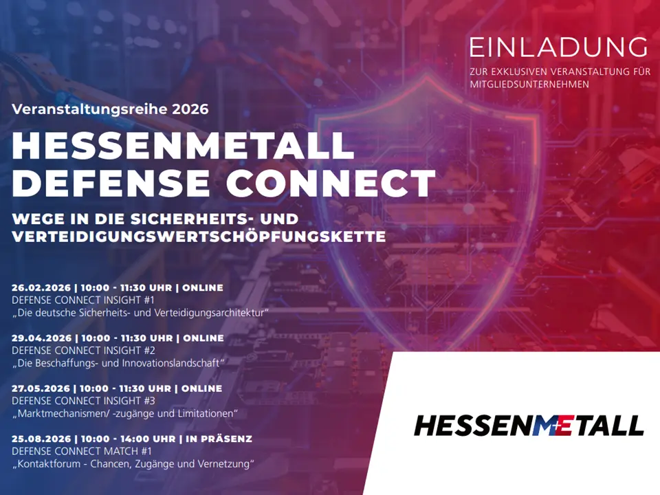 Veranstanstaltungsreihe: HESSENMETALL Defense Connect 2026